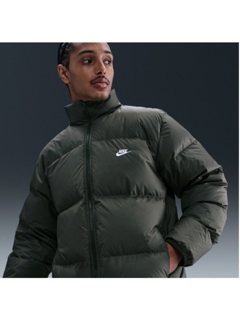 NWT Nike Men's XXL Sportswear Club Therma-FIT Down Puffer Jacket. Pockets Logo